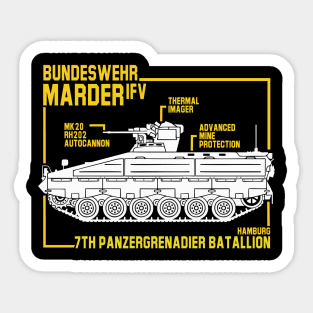 Bundeswehr Marder IFV Panzergrenadier Tank Sticker